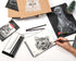 Charcoal Drawing Set -12 pc Black charcoal pencils, White Charcoal Pencils, Eraser Pencils, Blending Stumps for Drawing, Sketching, Shading, Artis...