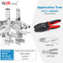 JRready ST6415 Standard.093" Pin and Socket Power Connectors 2 Circuits (6 Matched Sets), 14-20 AWG, Compatible with Molex Standard.093" 2 Pin Mal...
