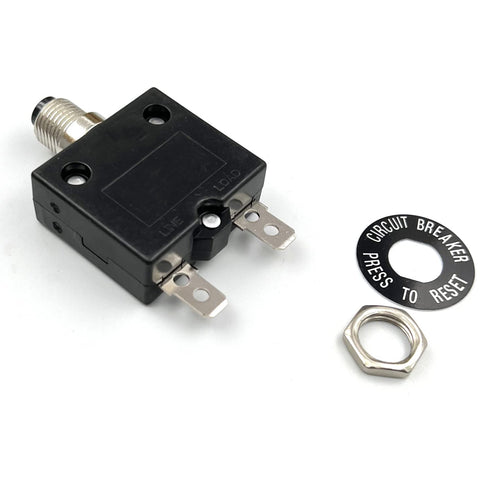 15 Amp Push Button Thermal Circuit Breaker 12-50V DC 125-250V Volt AC 15A...