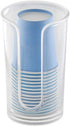 iDesign Paper & Plastic Disposable Cup Dispenser for Bathroom Countertops, The Clarity Collection – 3” x 3” x 5”, Clear...