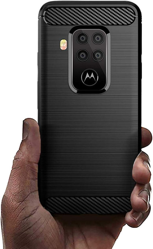 Osophter for Motorola Moto One Zoom Case,Motorola Moto One Pro Case Shock-Absorption Flexible TPU Rubber Full-Body Protective Phone Cover for Moto...
