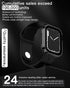 2 Pack Waterproof Case for Apple Watch Series SE 6 5 4 40mm, Straight Edge PC Bumper with Tempered Glass Screen Protector 360 Protective Cover for...