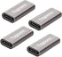 USB C Coupler 4 Pack, USB C Female to Female Connector, USB Type C Female to Female Extension Adapter Supports Fast Charging and Data Transfer Ext...