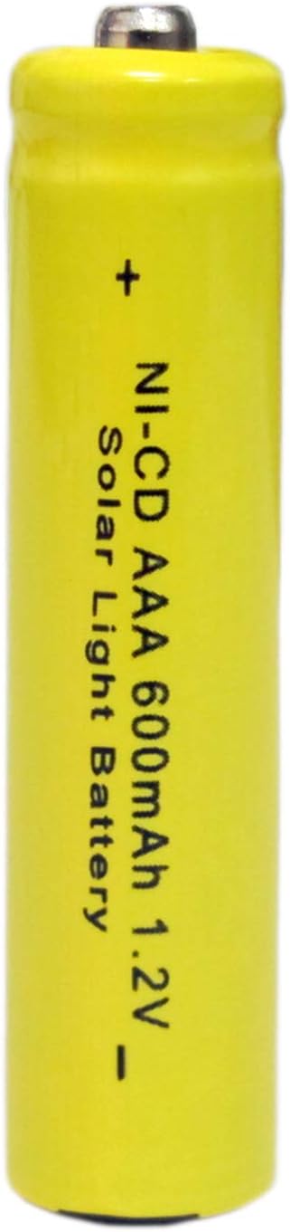 GEILIENERGY Solar Light Batteries AAA NiCd AAA 1.2V 600mAh Triple A Rechargeable Batteries for Solar Lamp Garden Lights (Pack of 16)...