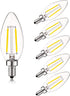 12V Candelabra LED Light Bulb Low Voltage 25 watt Equivalent, 12V LED Bulb E12 3000K 24volt Candelabra Light Bulbs for RV, 6 Pack...