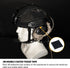 Tactical Cable Storage Sticker Reusable Fastening Cable Ties with Hook and Loop for Tactical Helmet, Headset, Walkie-Talkie(1pc,Black)...