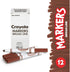 Crayola Broad Line Markers, Brown, 12 Count Bulk Markers...