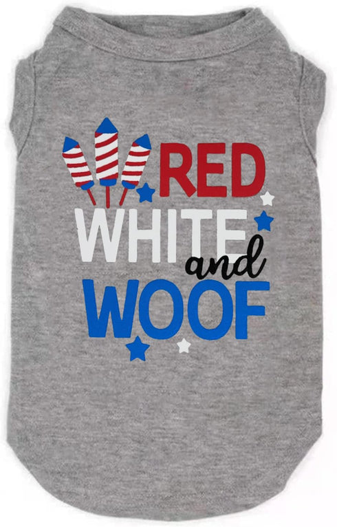 American Flag Popsicle 4th of July Funny Graphic Puppy Clothes Memorial Day, Independence Day, Holiday Dog Clothes for Small Dogs Boy Girl, Pet Ca...
