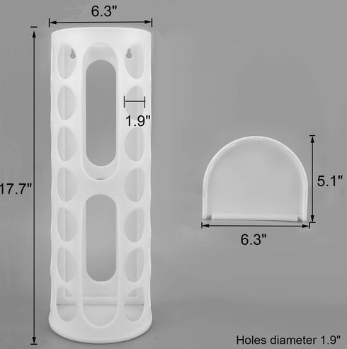 Lunies Grocery Bag Holder - Wall Mount Hanging Trash Bag Organizer for Kitchen (Large Capacity, 2-pack)...