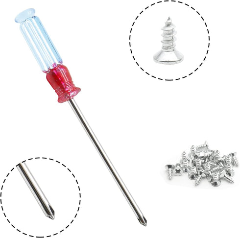 5 Pcs Easel Back, Iron Picture Frame Easel Back, Photo Frame Easel Back Stand with Screws & Screwdriver (Silver)...