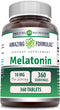 Amazing Formulas Melatonin Supplement | 10 Mg per Serving | 360 Tablets | Non-GMO | Gluten-Free | Made in USA...