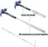 6-in-1 Multi-Tool Camping Hammer Set with Slotted/Flat Head Phillips Screwdriver for Mechanical Maintenance, Interior Decoration, Outdoor Adventur...
