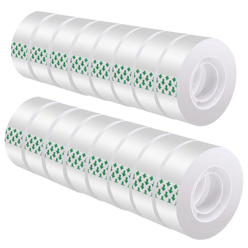 16 Rolls Clear Tape for Gift Wrapping, Transparent Tape Refills, Premium Gift Wrapping Tape Rolls, Gift Tape, Gift Wrap Tape, Office Tapes Bulk fo...
