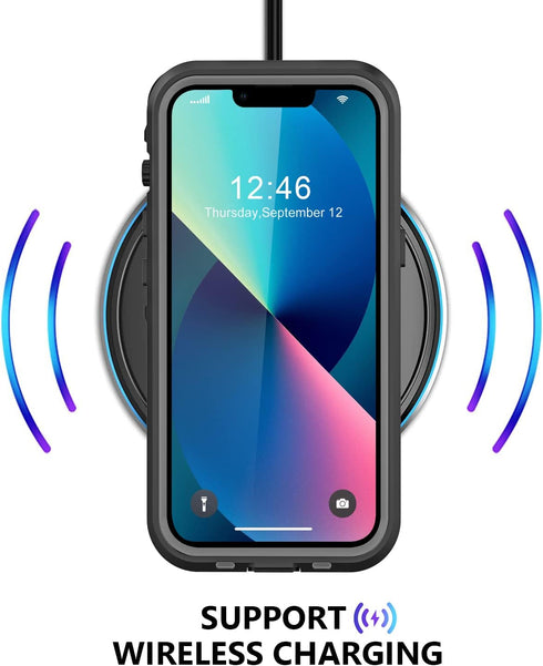 for iPhone 13 Waterproof Case with Built-in Screen Protector, Shockproof Dustproof Full Body Protective IP68 Waterproof Phone Case for iPhone 13 6...