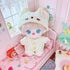 niannyyhouse 20cm Plush Doll Clothes Cat Hat Woolen Thread Onesies 8in Doll Accessories (B)...