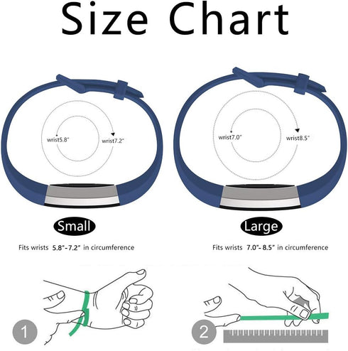 Sport Watch Bands Compatible with Fitbit Alta/Fitbit Alta HR Soft Water Proof Fitness Straps for Women Men?Dark Blue?Small?...
