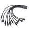 10 in 1 USB Multi Charger USB Cables for Mobile Phones USB Charging Cord 20CM/7.87in Universal USB to Multi Plug Cell Phone Charger Cable for Smar...