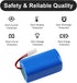 H18650CH-4S1P Vacuum Compatible for Xiaomi MI G1, Mop Essential G1 MJSTG1, SKV4136GL, MC-WRC53,Phicomm X3 Robot Vacuum Cleaner 2600mAh 14.4V...