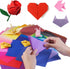 Opret Origami Paper Large, 100 Sheets 20x20cm / 8 inch Large Origami Paper 50 Vivid Colors Single Sided for Arts and Crafts Projects...