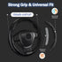 2PCS Car Steering Wheel Protector, Anti-Slip Carbon Fiber Steering Wheel Cover, Black, Suitable for Most Cars...