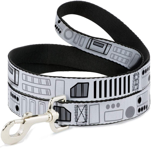 Star Wars Pet Leash, Dog Leash, Star Wars Stormtroopers Utility Belt Bounding White Grays, 4 Feet Long 1.0 Inch Wide...