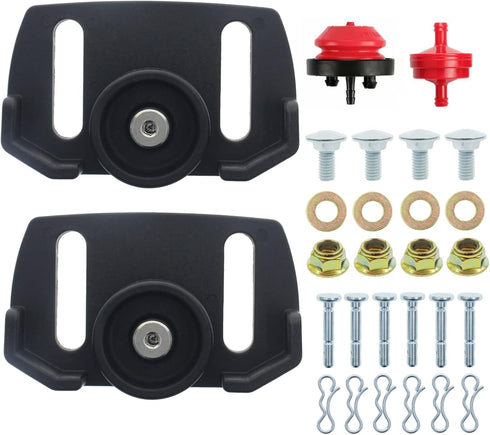 ANTO 490-241-0038 Universal Rolling Skid Shoes Plastic Wheel for Most 2 and 3-stage snow blowers...