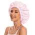 Satin Bonnet Silk Bonnet Hair Bonnet for Sleeping-Slouchy Beanie Hat Satin Sleep Cap for Women's Natural & Curly Hair(Pink)...