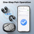 Ear Clip Earbuds True Wireless Bluetooth Headphones, Mini Bone Conduction Earphones Open Ear Headphones for Sport Running Workout Driving Compatib...
