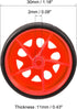 uxcell 30mm Rubber RC Wheel Tires DIY Model Robots 4pcs, Red and Black...