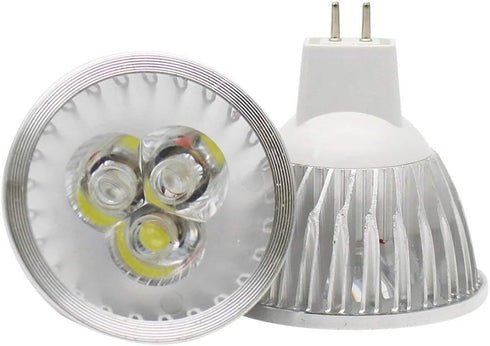 MR16 LED Bulbs MR16 3W LED Cool White Light Bulbs GU5.3 MR16 LED Bulbs 12V 3 Watt LED Spotlight Bulbs for Landscape Recessed Track Lighting,20W Ha...