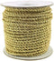 Firefly Imports 2-Ply Twist Cord Rope Roll with Gold Trim, 3mm/25-Yard, Gold...