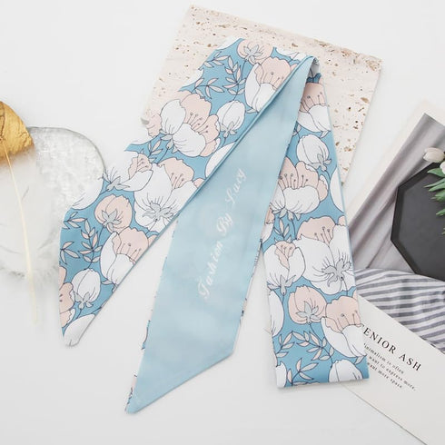 4 Pack Purse Scarf for Bags Silk Head Scarf for Hair Handbag Women Scarfs Band Hair Neck Scarves Fashion Gifts,108...