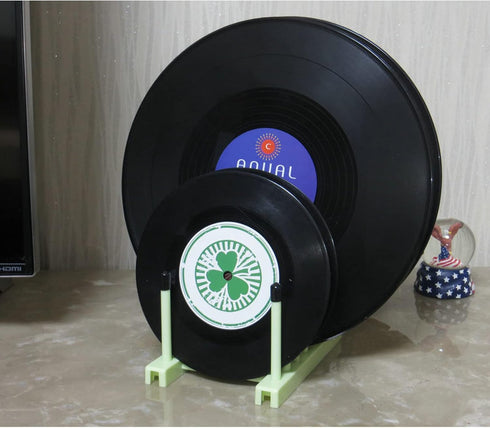 Pmsanzay Vinyl Record Storage Holder Stand cleaning device drying rack Display - With Silicone top?Keep your records scratch free?– Holds up to 6 ...