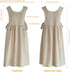 Premium Plus Size Apron Adjustable Waistline Bib Apron,Soft Cotton Blend Apron with Pockets (Cream Color)...