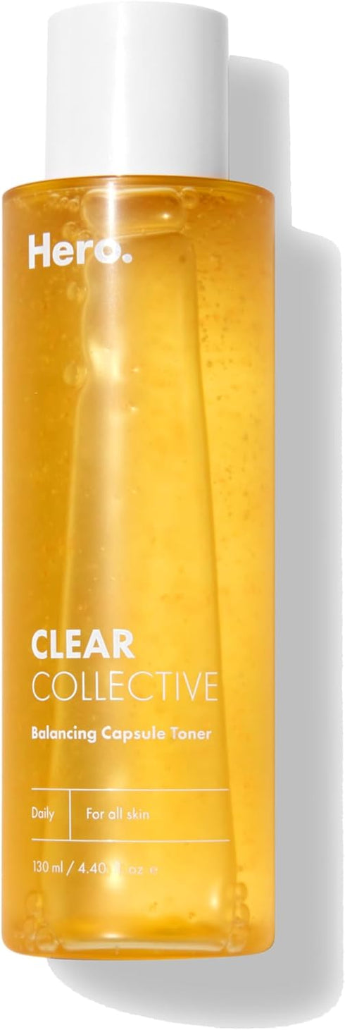 Clear Collective Balancing Capsule Toner from Hero Cosmetics - Daily Facial Toner for All Skin Types, Hydrating Serum for Redness Relief and Dry S...