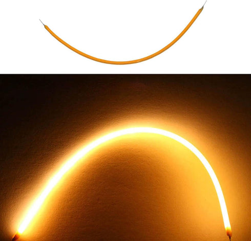 Warm Edison Bulb LED Filament Lamp Parts Flexible Filament 130mm 300mm Edison Bulb 3v Cob LED Filament LED Bead Diodes Light Led Filament (300mm-w...