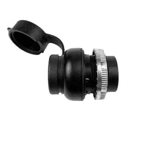 ASI PP2RJ45BL Weatherproof RJ45 to RJ45 Bulkhead Connector, Ethernet, Female to Female Black Bezel......
