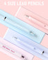 Nicpro 22PCS Pastel Mechanical Pencils Set in Case, Art Cute Drafting Pencil 0.5, 0.7, 0.9 mm, 2mm Lead Pencil Holders for Sketching Drawing With ...