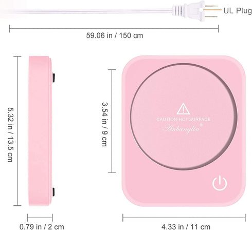 Coffee Mug Warmer, Smart Coffee Warmer for Desk, 3 Temperature Control & Auto Shut Off, Cup Warmer for Candle,Milk,Tea,Beverage,Cute Coffee Lovers...