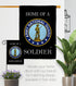 Breeze Decor Home of National Guard Soldier Flag Armed Forces ANG United State American Military Veteran Retire Official House Decoration Banner S...