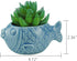 VanEnjoy 5" Ceramic Succulent Pot, Cute Ocean Blue Seashell Series, Conch Shaped Cactus Pot Planter, Flower Pot, Pottery Bonsai Pot (Seashell M)...