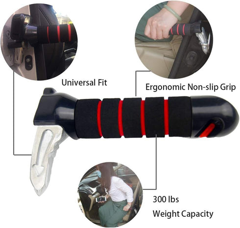 Portable Car Handle Heavy Duty Automotive Handle Assistance Mobility Aid Auto Assist Grab Bar Vehicle Seat Transfer Handles Handicapped Accessorie...