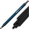 Carmel 4mm Mechanical Grease Pencil Holder + 25 Refills (Black), Clutch Pencil with Thick Waxy Leads, Holder for Drawing, Wax Pencil for Holding S...