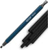Carmel 4mm Mechanical Grease Pencil Holder + 25 Refills (Black), Clutch Pencil with Thick Waxy Leads, Holder for Drawing, Wax Pencil for Holding S...