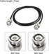 uxcell BNC Male to Male Coaxial Jumper Cable 50 ohm 3 feet RG174...