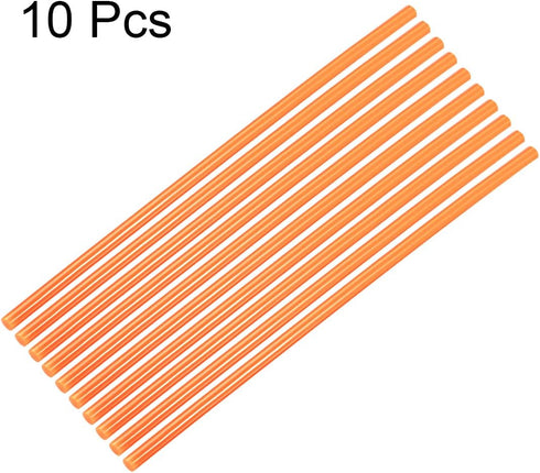 uxcell 10pcs Hot Glue Sticks for Glue Gun 7mm/0.28-inch x 10-inch Mini Hot Melt Adhesive Glue Stick Orange...