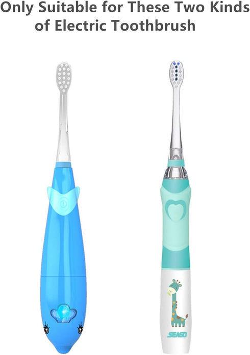 SEAGO Toothbrush Replacement Heads - SG977 SG513-6 Pack SEAGO Kids Toothbrushes Heads for Toddlers - Compatible with SEAGO Electric Toothbrushes K...