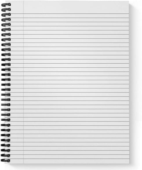 Softcover Swearing Helps 8.5" x 11" Snarky Spiral Notebook/Journal, 120 College Ruled Pages, Durable Gloss Laminated Cover, Black Wire-o Spiral. M...
