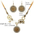 Steampunk Gears Pendant Statement Necklace Vintage Bronze & Silver Watch Clock Clockwork Hand Gear Cog Handmade Kinetic Winged Gear Necklace and E...