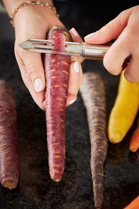 Rosle Stainless Steel Round-Handle Peeler, 7.3-inch...